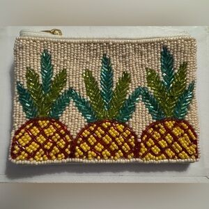 New Pineapple seed beaded coin purse